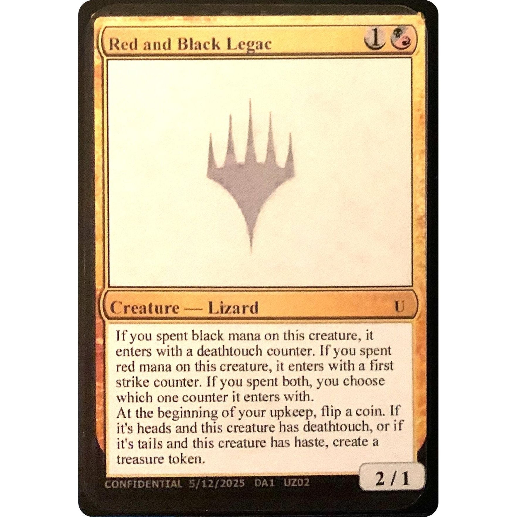 Image for Red and Black Legac - Magic: The Gathering