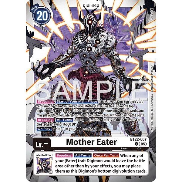 Image for Mother Eater (BT22-007 U) (BT22) - Digimon Card Game