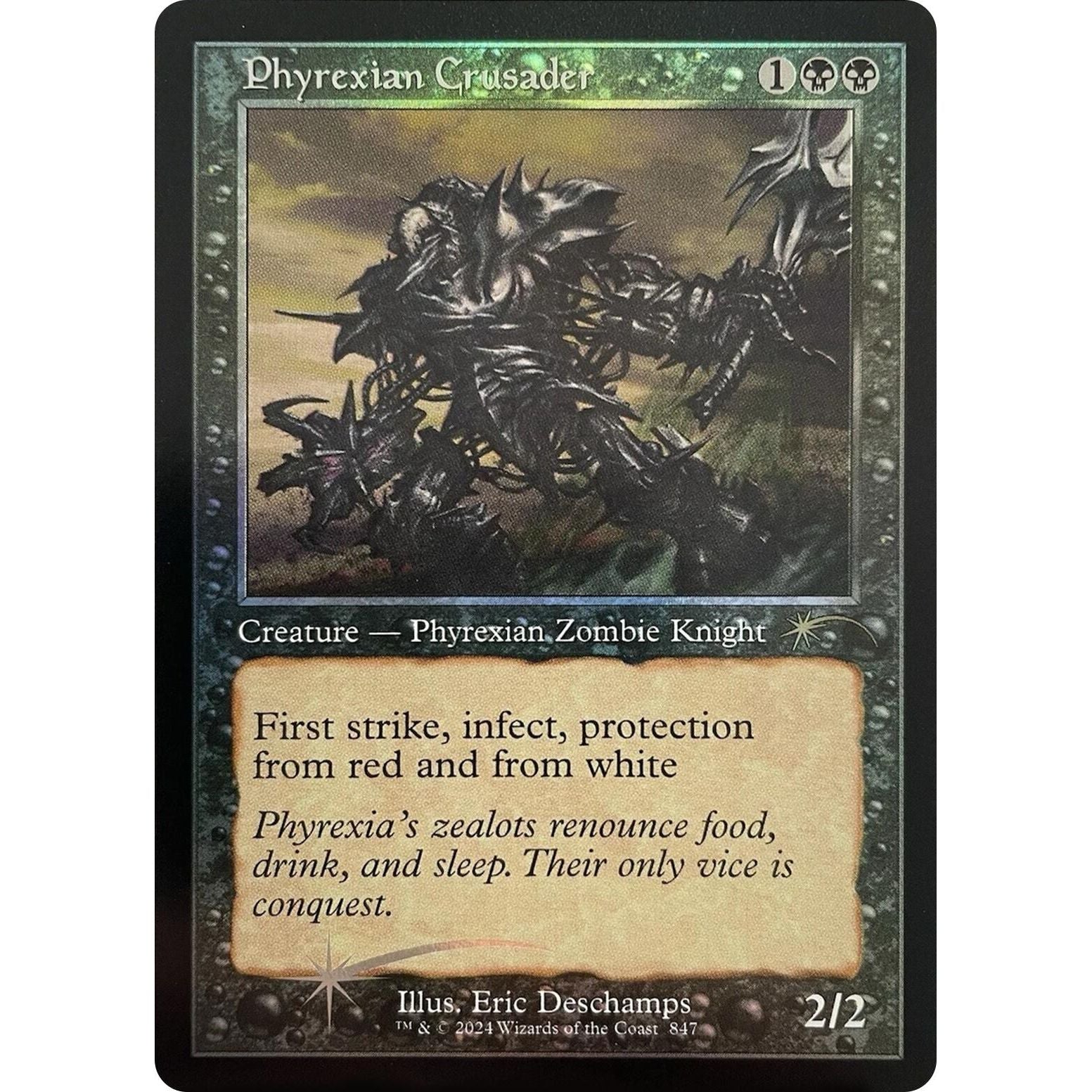 Image for Phyrexian Crusader (Retro Frame) (847) (SLD) - Magic: The Gathering