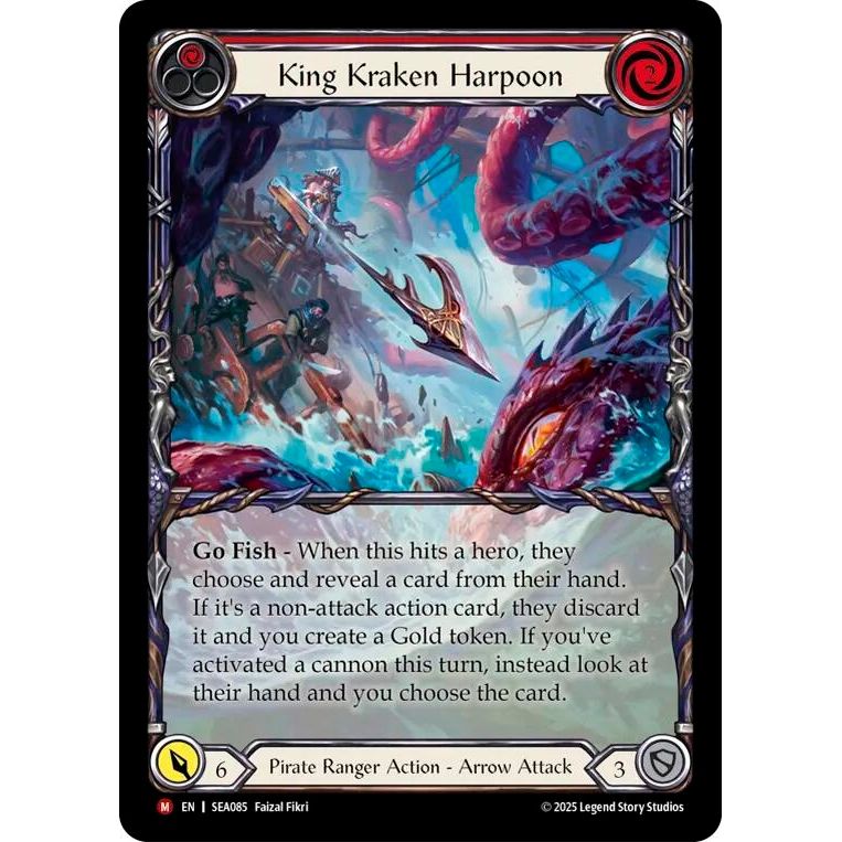 Image for King Kraken Harpoon (Extended Art) (SEA085) - Flesh and Blood TCG