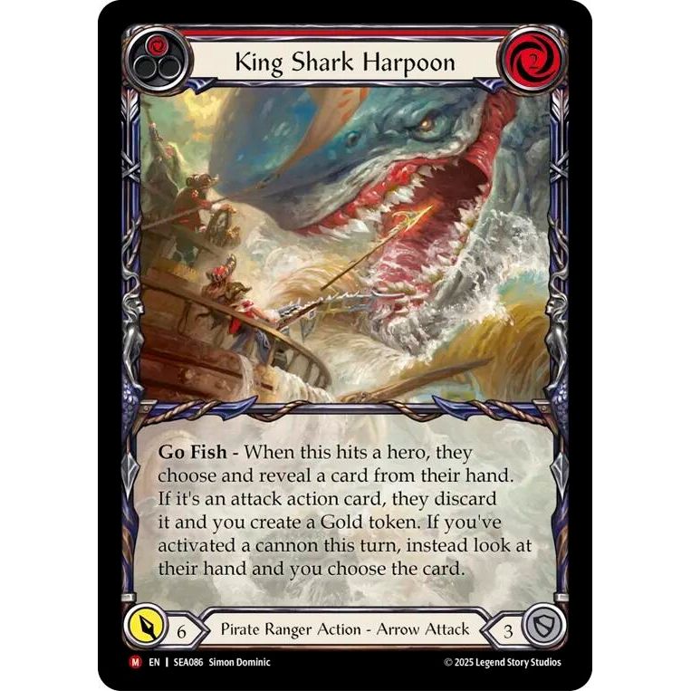 Image for King Shark Harpoon (Extended Art) (SEA086) - Flesh and Blood TCG