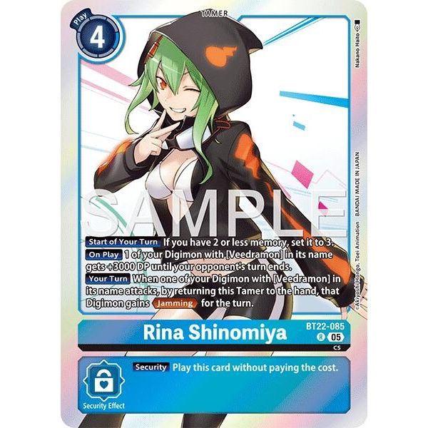 Image for Rina Shinomiya (BT22-085 R) (BT22) - Digimon Card Game