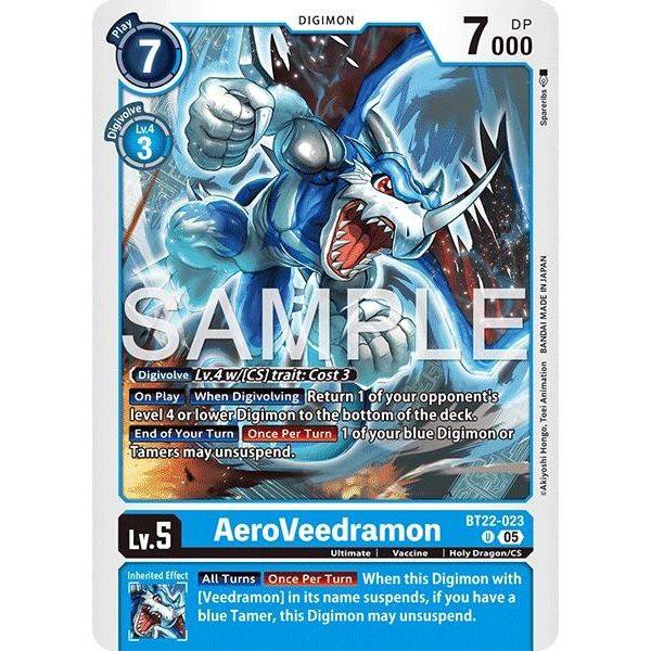 Image for AeroVeedramon (BT22-023 U) (BT22) - Digimon Card Game