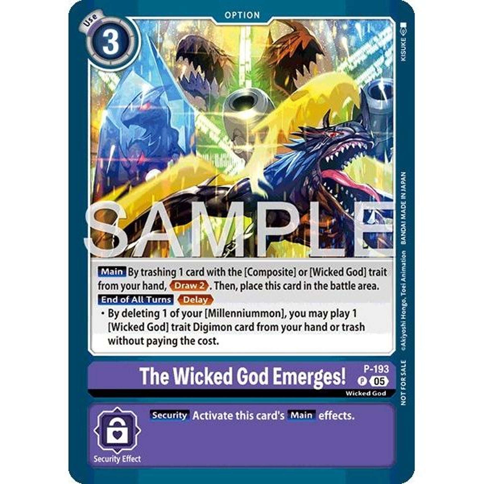 Image for The Wicked God Emerges! (Store Tournament 2025 Vol.3 Participation Pack) (P-193 P) (D-PR) - Digimon Card Game