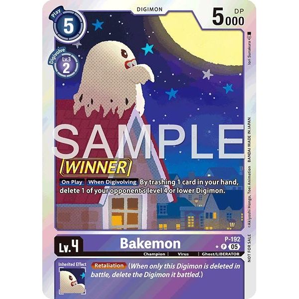 Image for Bakemon (Store Tournament 2025 Vol.3 Winner Pack) (P-192 P) (D-PR) - Digimon Card Game