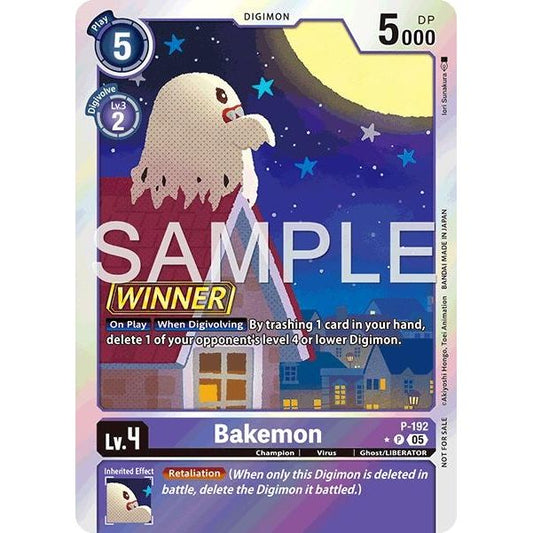 Image for Bakemon (Store Tournament 2025 Vol.3 Winner Pack) (P-192 P) (D-PR) - Digimon Card Game