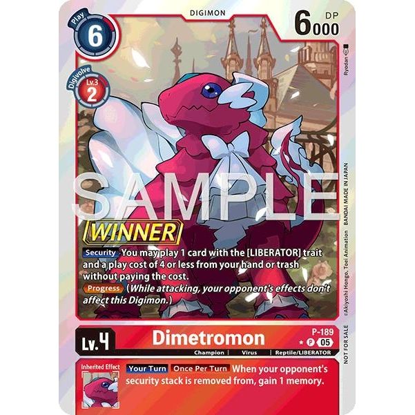 Image for Dimetromon (Store Tournament 2025 Vol.3 Winner Pack) (P-189 P) (D-PR) - Digimon Card Game