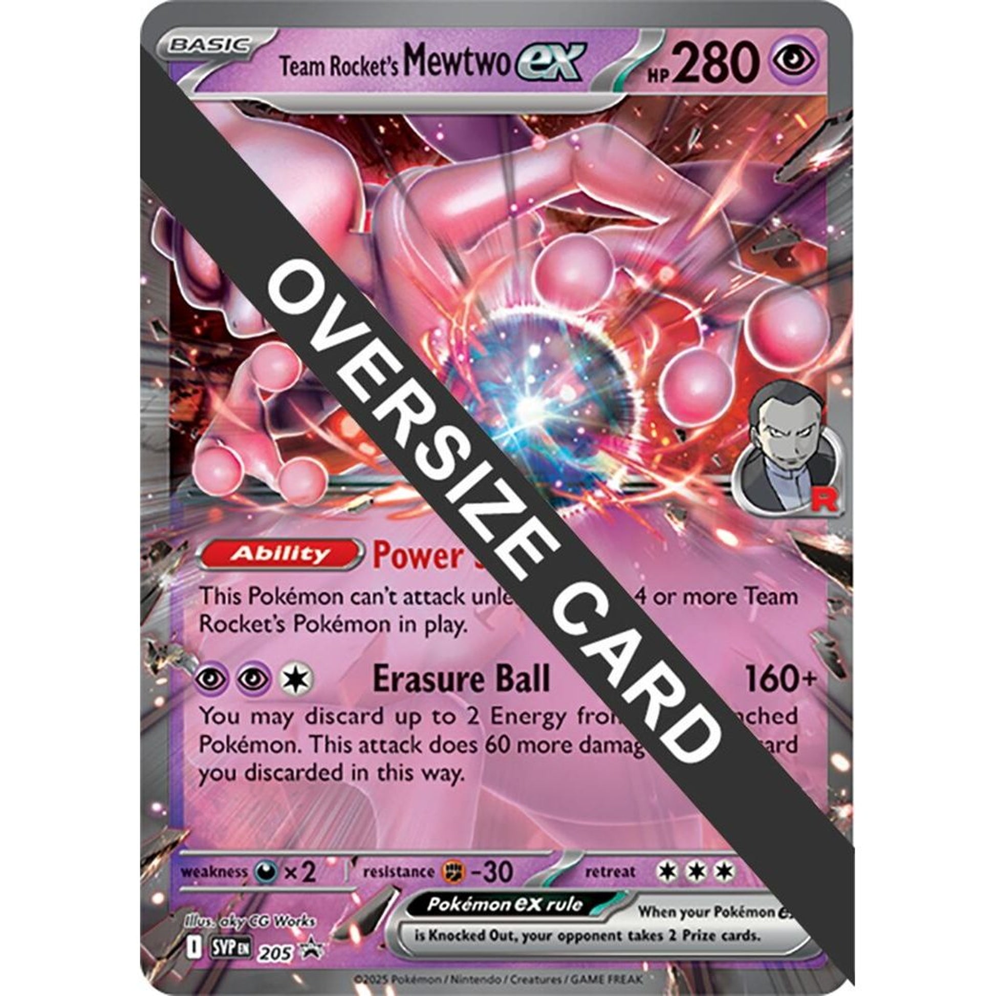 Image for Team Rocket's Mewtwo ex (205) (PR) - Pokemon