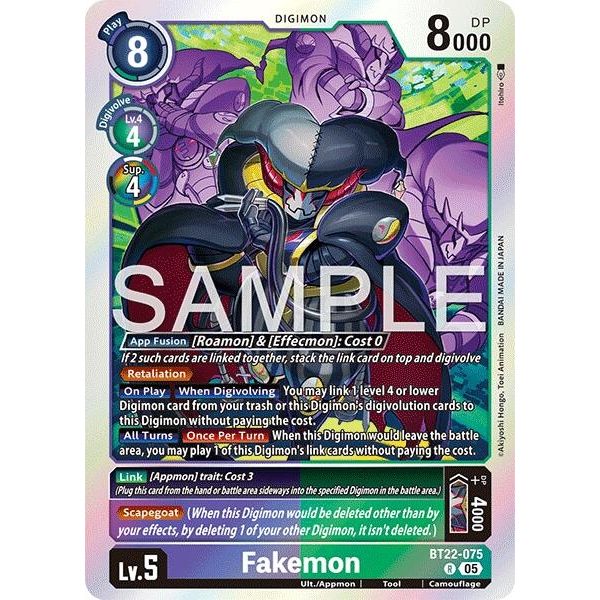 Image for Fakemon (BT22-075 R) (BT22) - Digimon Card Game