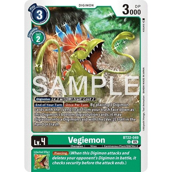Image for Vegiemon (BT22-049 U) (BT22) - Digimon Card Game