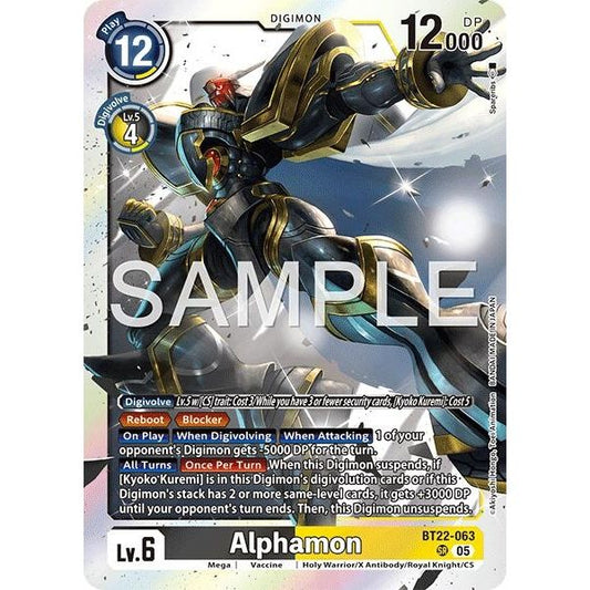 Image for Alphamon (BT22-063 SR) (BT22) - Digimon Card Game