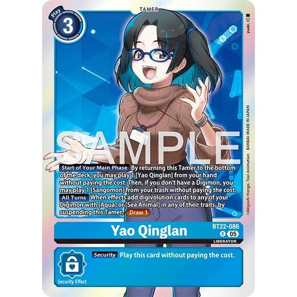 Image for Yao Qinglan (BT22-086 R) (BT22) - Digimon Card Game