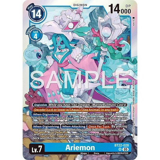 Image for Ariemon (BT22-028 SR) (BT22) - Digimon Card Game
