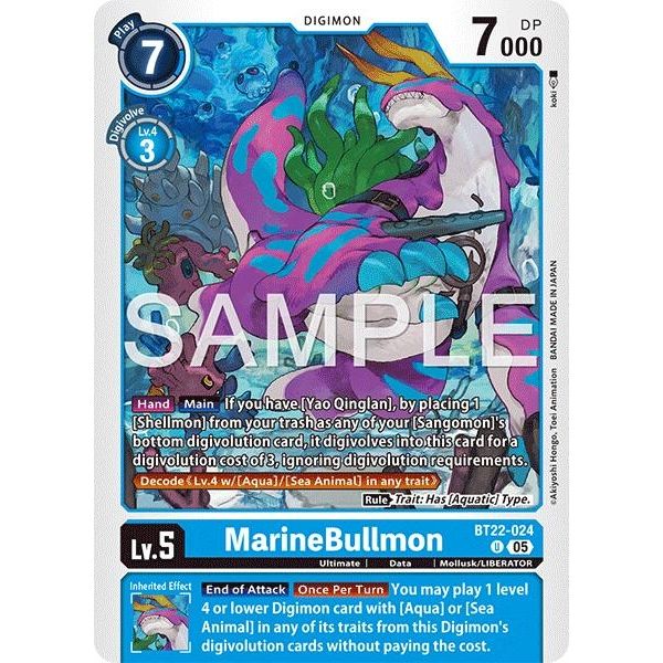 Image for MarineBullmon (BT22-024 U) (BT22) - Digimon Card Game