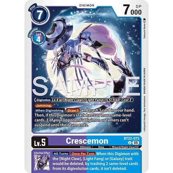 Image for Crescemon (BT22-073 U) (BT22) - Digimon Card Game