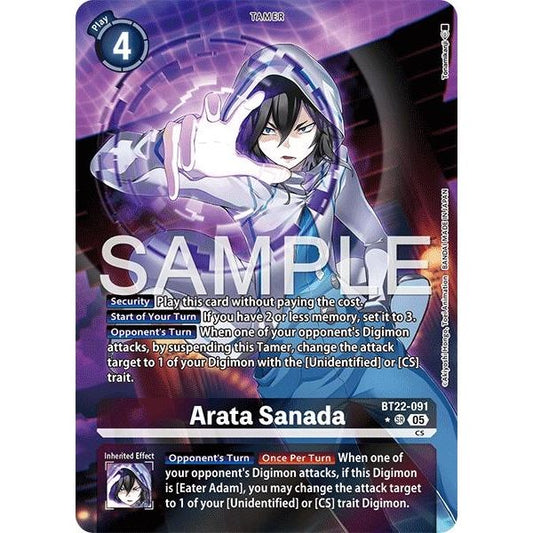 Image for Arata Sanada (Alternate Art) (BT22-091 SR) (BT22) - Digimon Card Game