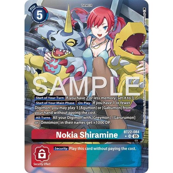 Image for Nokia Shiramine (Alternate Art) (BT22-084 SR) (BT22) - Digimon Card Game