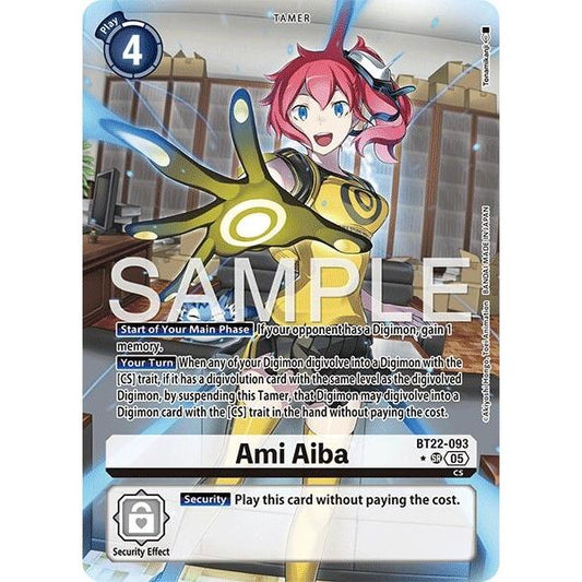Image for Ami Aiba (Alternate Art) (BT22-093 SR) (BT22) - Digimon Card Game