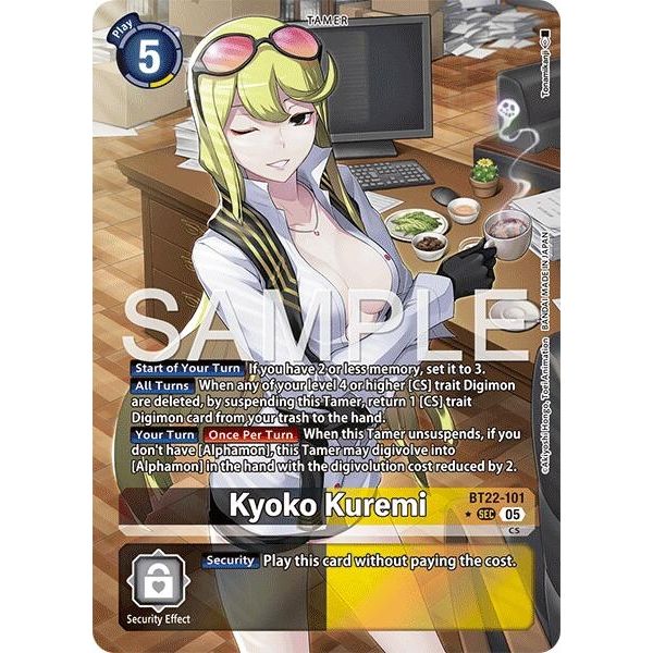 Image for Kyoko Kuremi (Alternate Art) (BT22-101 SEC) (BT22) - Digimon Card Game