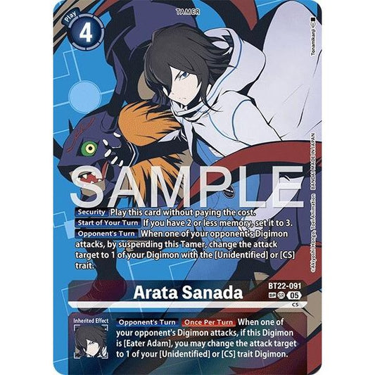 Image for Arata Sanada (SP) (BT22-091 SR) (BT22) - Digimon Card Game
