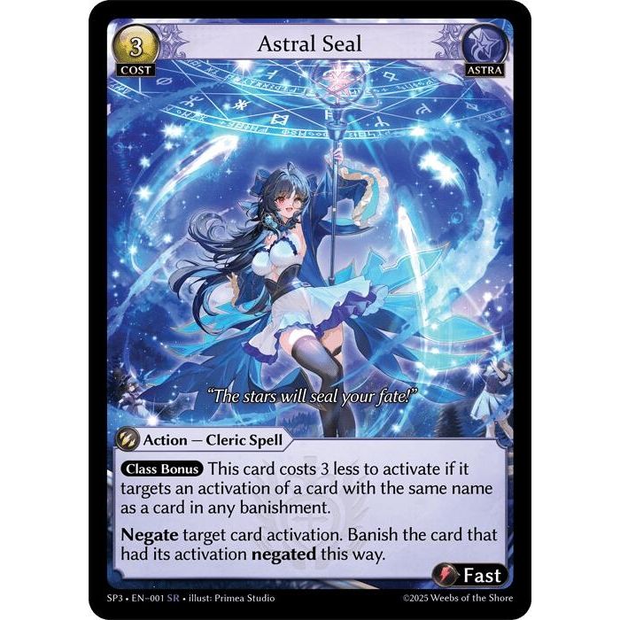 Image for Astral Seal (001) (SP3) - Grand Archive TCG