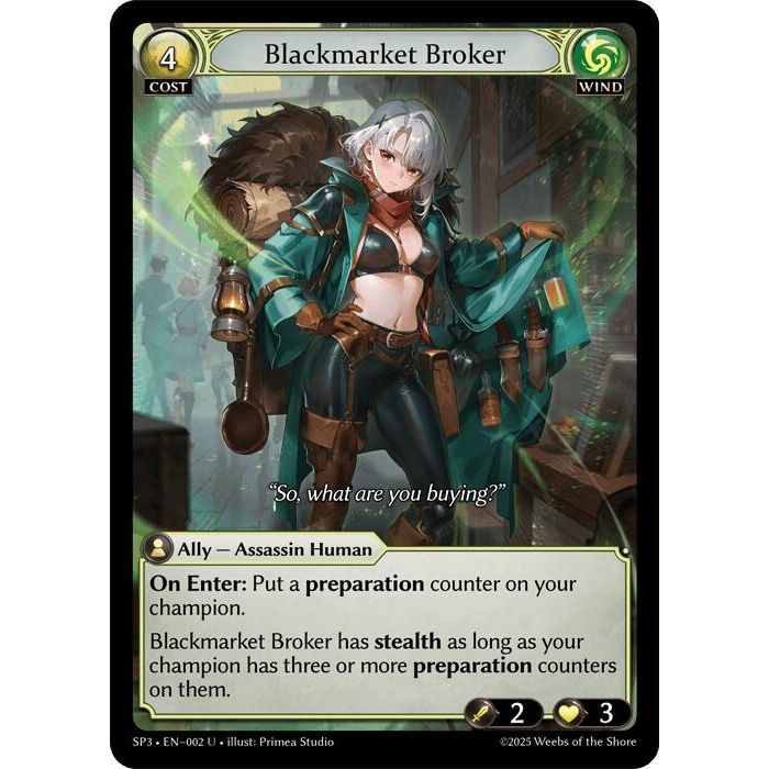 Image for Blackmarket Broker (002) (SP3) - Grand Archive TCG