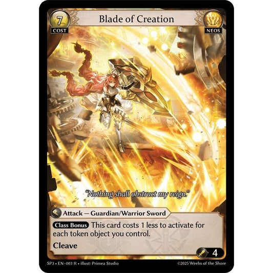 Image for Blade of Creation (003) (SP3) - Grand Archive TCG