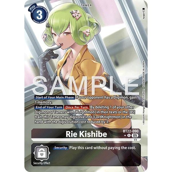 Image for Rie Kishibe (Alternate Art) (BT22-090 R) (BT22) - Digimon Card Game