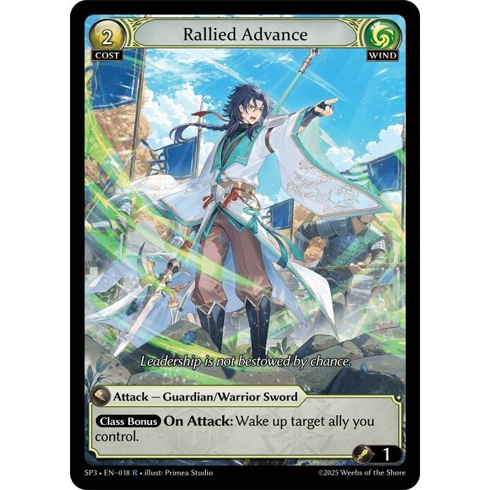 Image for Rallied Advance (018) (SP3) - Grand Archive TCG