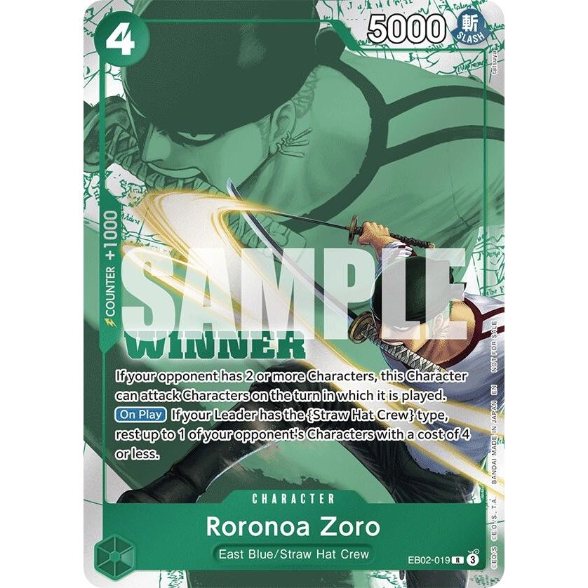 Image for Roronoa Zoro (Winner Pack 2025 Vol. 3) (EB02-019) (OP-PR) - One Piece Card Game