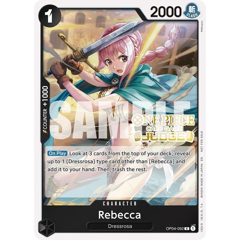 Image for Rebecca (Judge Pack Vol. 6) (OP04-092) (OP-PR) - One Piece Card Game