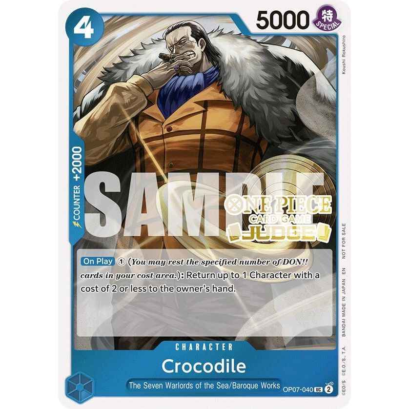 Image for Crocodile (Judge Pack Vol. 6) (OP07-040) (OP-PR) - One Piece Card Game