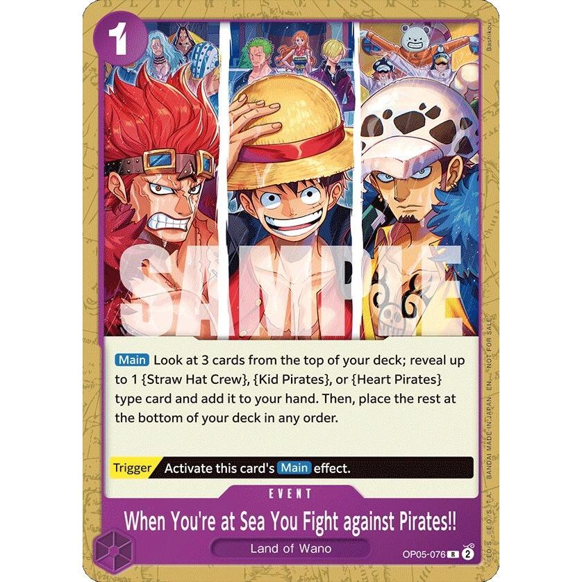 Image for When You're at Sea You Fight against Pirates!! (2025 Pirates League Store Qualifier) (OP05-076) (OP-PR) - One Piece Card Game