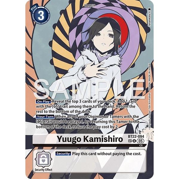 Image for Yuugo Kamishiro (SP) (BT22-094 U) (BT22) - Digimon Card Game