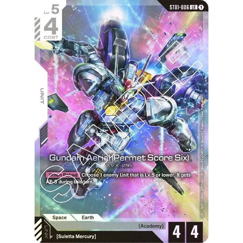 Image for Gundam Aerial (Permet Score Six) (ST01-006) (ST01) - Gundam Card Game