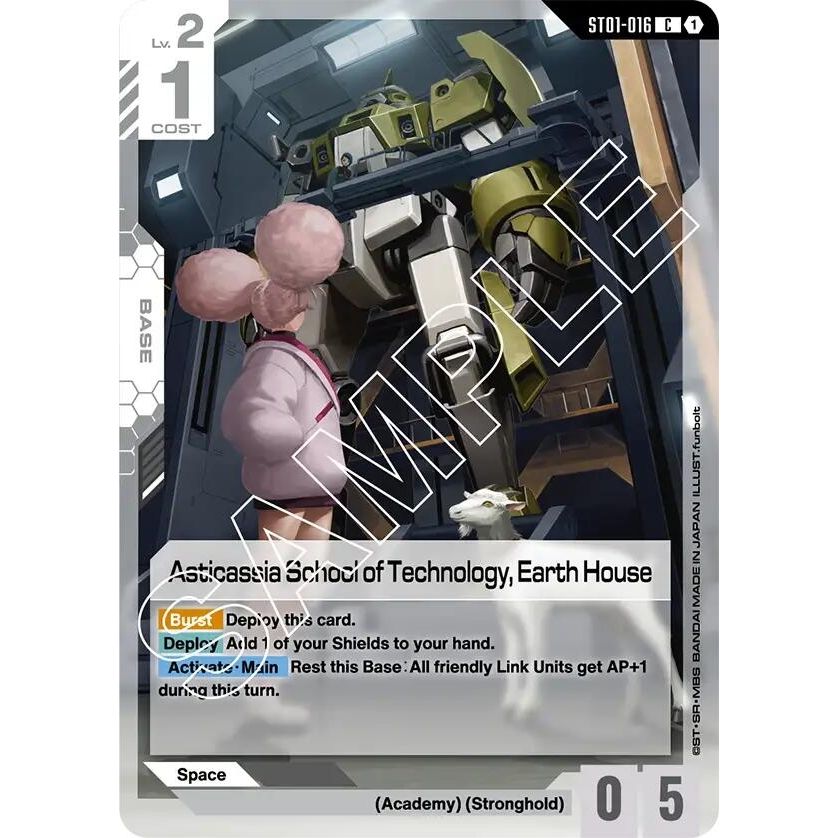 Image for Asticassia School of Technology, Earth House (ST01-016) (ST01) - Gundam Card Game