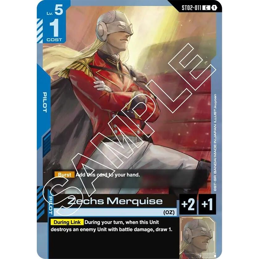 Image for Zechs Merquise (ST02-011) (ST02) - Gundam Card Game