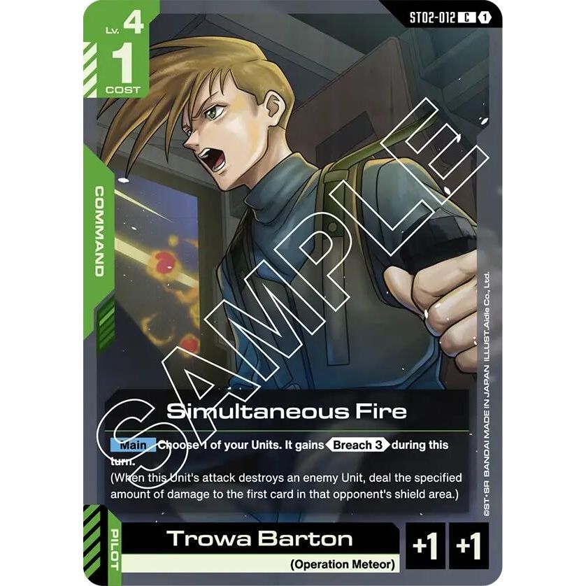 Image for Simultaneous Fire (ST02-012) (ST02) - Gundam Card Game