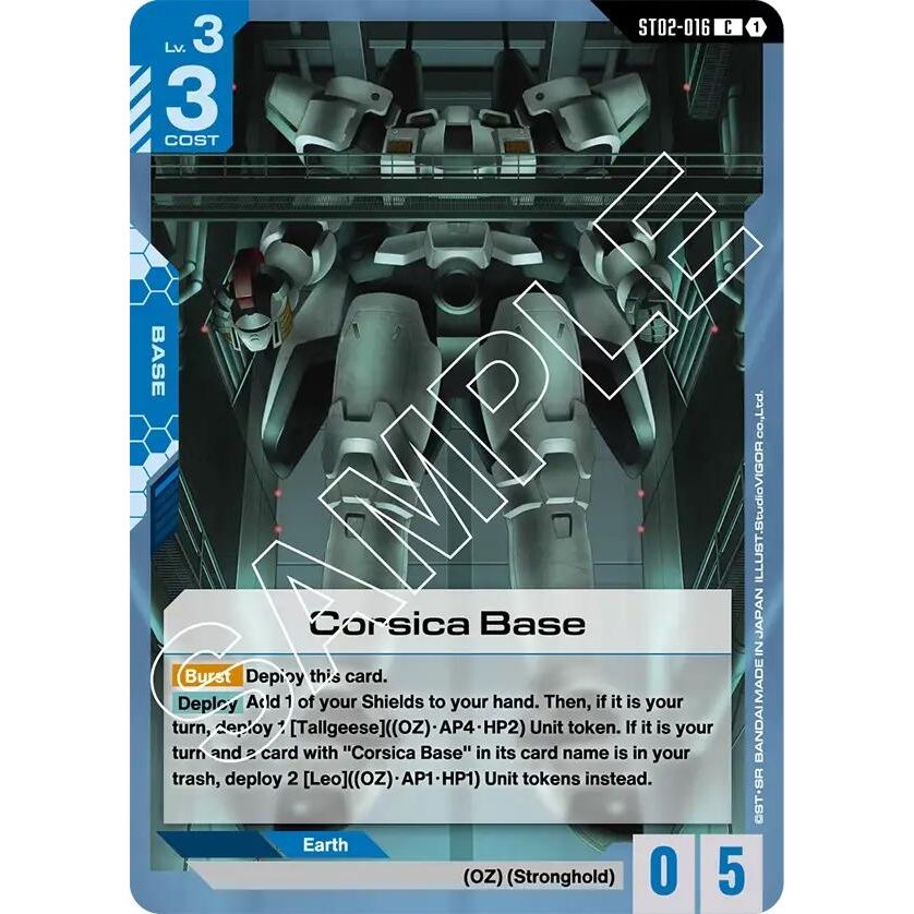Image for Corsica Base (ST02-016) (ST02) - Gundam Card Game