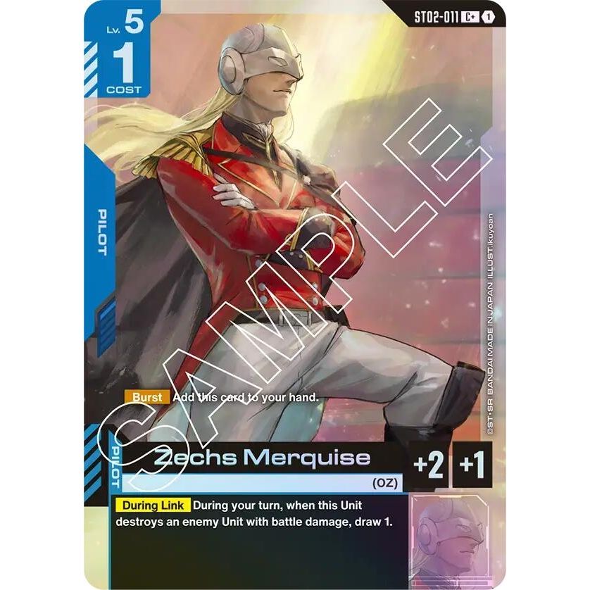 Image for Zechs Merquise (C+) (ST02-011) (ST02) - Gundam Card Game