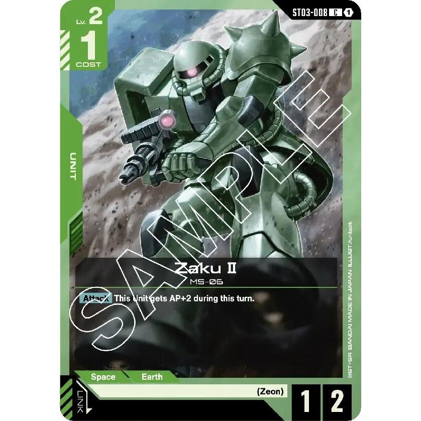 Image for Zaku II (ST03-008) (ST03) - Gundam Card Game
