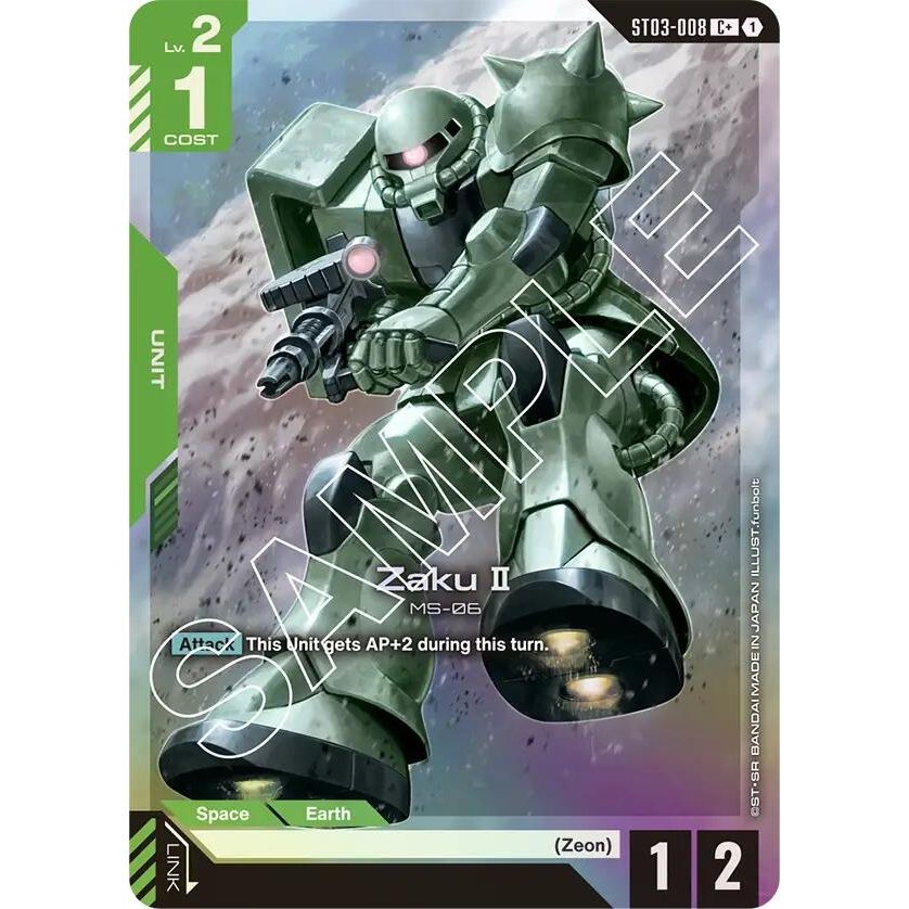 Image for Zaku II (C+) (ST03-008) (ST03) - Gundam Card Game