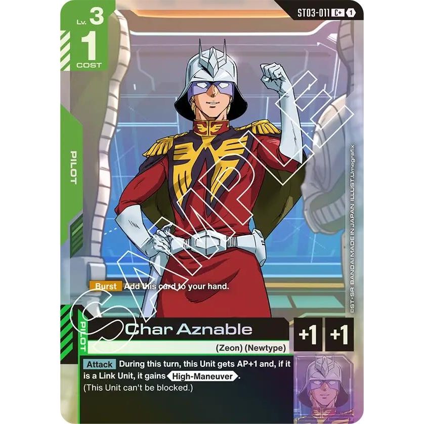 Image for Char Aznable (C+) (ST03-011) (ST03) - Gundam Card Game