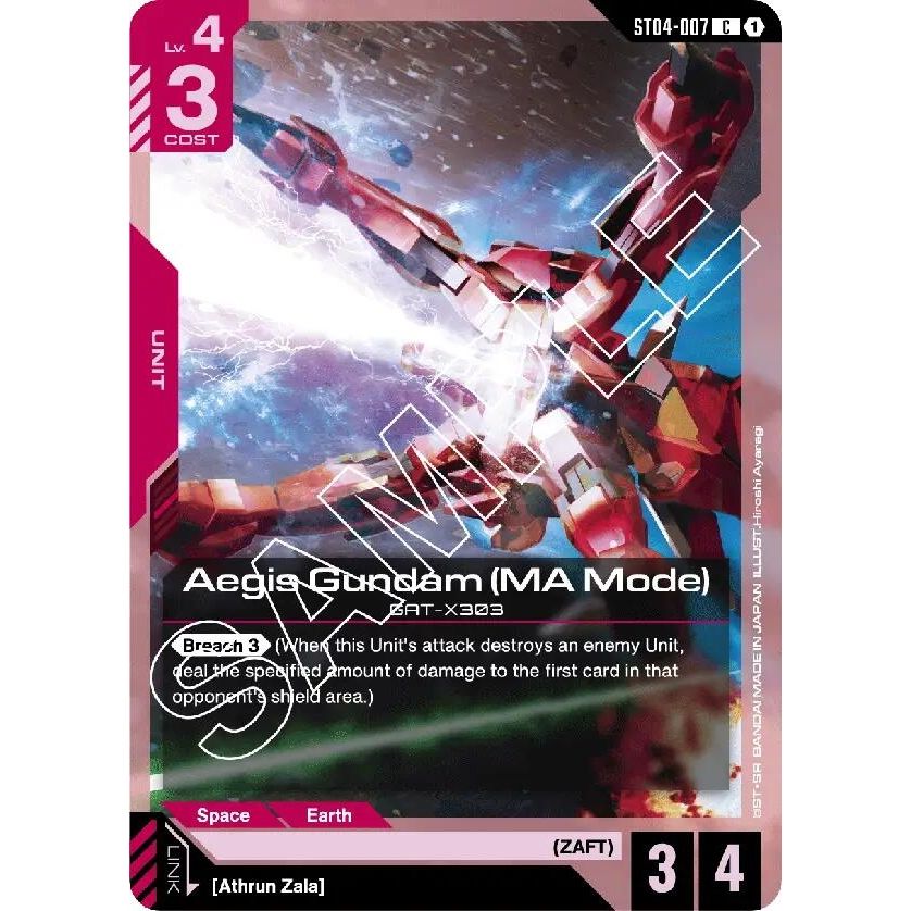 Image for Aegis Gundam (MA Mode) (ST04-007) (ST04) - Gundam Card Game