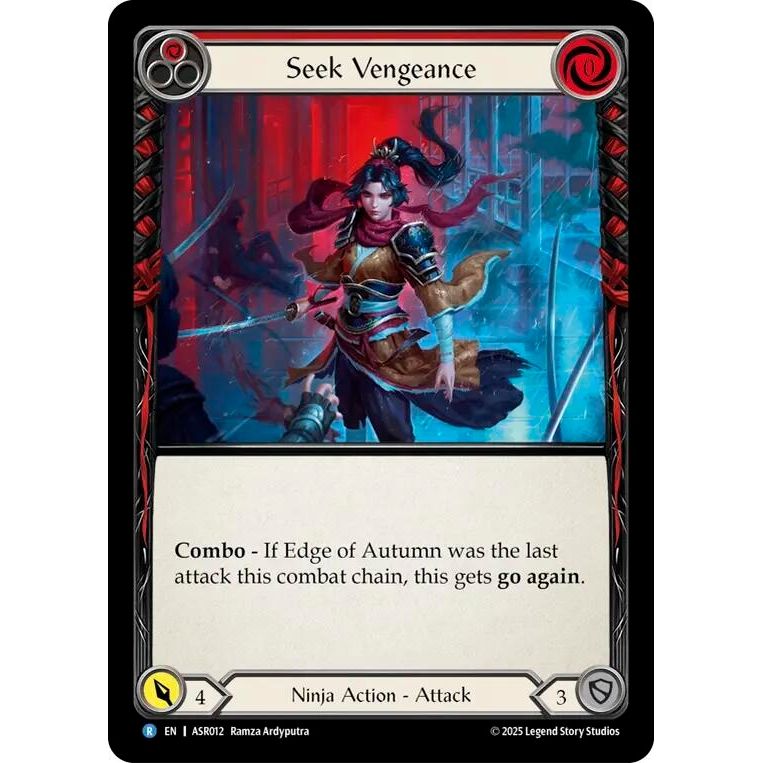 Image for Seek Vengeance (Red) (ASR012) - Flesh and Blood TCG