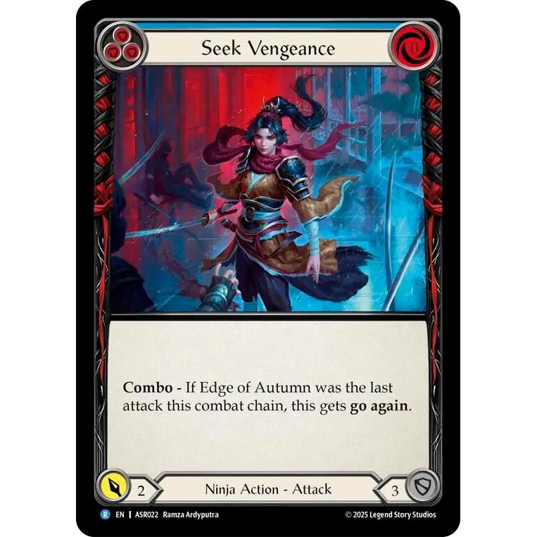 Image for Seek Vengeance (Blue) (ASR022) - Flesh and Blood TCG