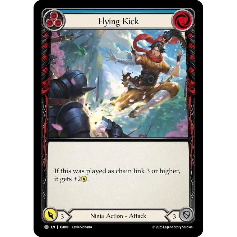 Image for Flying Kick (Blue) (ASR021) - Flesh and Blood TCG