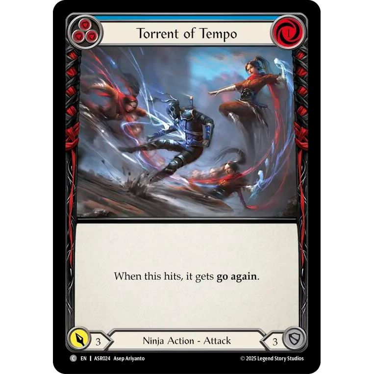 Image for Torrent of Tempo (Blue) (ASR024) - Flesh and Blood TCG