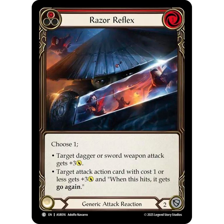 Image for Razor Reflex (Red) (ASR016) - Flesh and Blood TCG