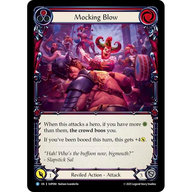 Image for Mocking Blow (Red) (SUP090) (SUP) - Flesh and Blood TCG
